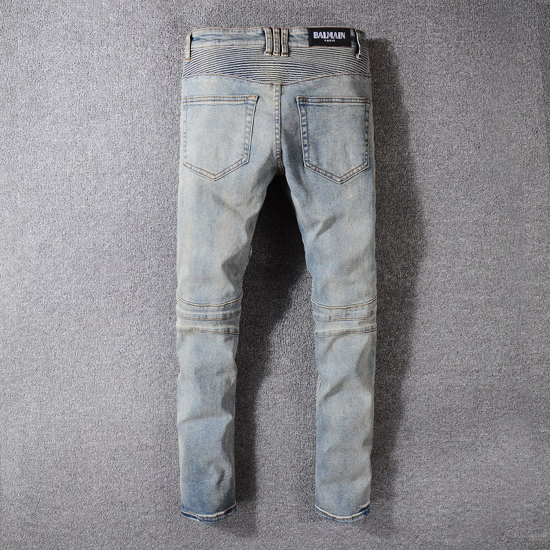 "Retro Classic" Biker Jeans