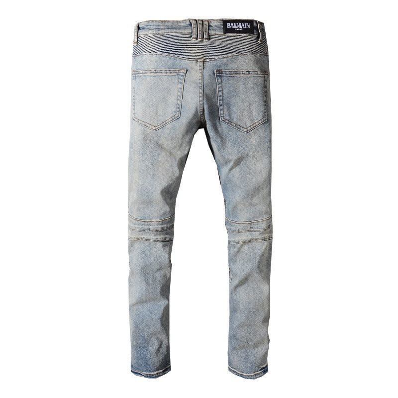 "Retro Classic" Biker Jeans