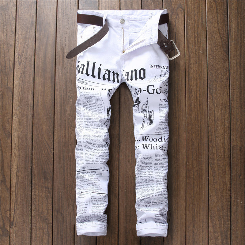 "Them Newspaper" Jeans