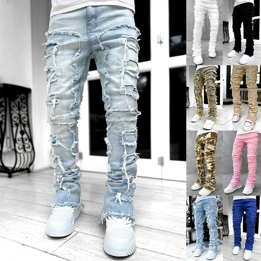 "Big Dripper" Stacked Jeans